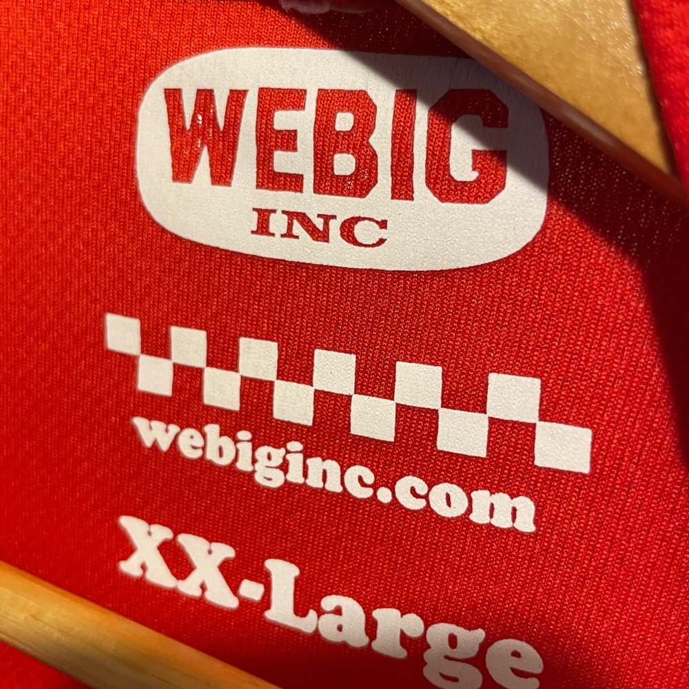 WEBIG COORS RACE TEAM JERSEY RED we big Mens size XXL moto jersey - Picture 8 of 8